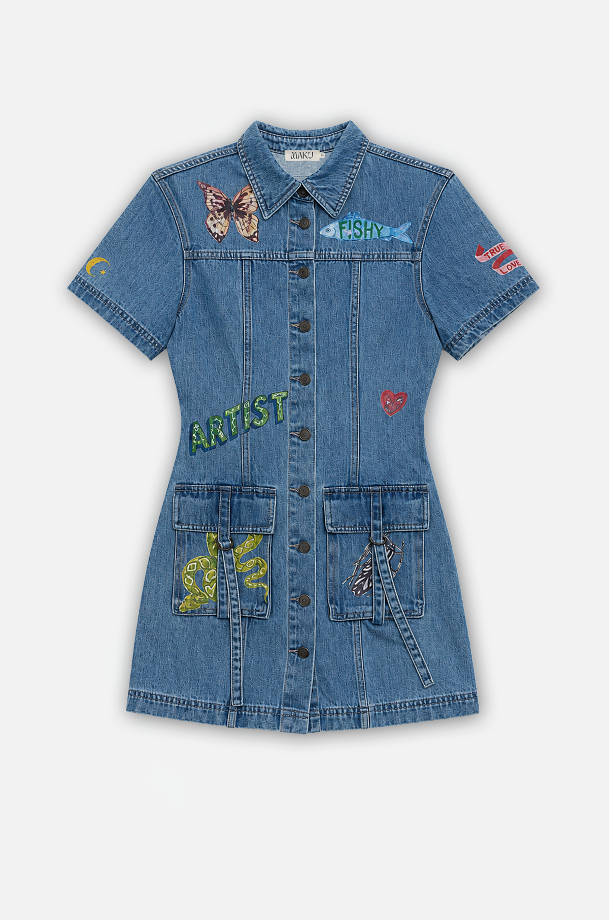 Tattoo Denim Dress