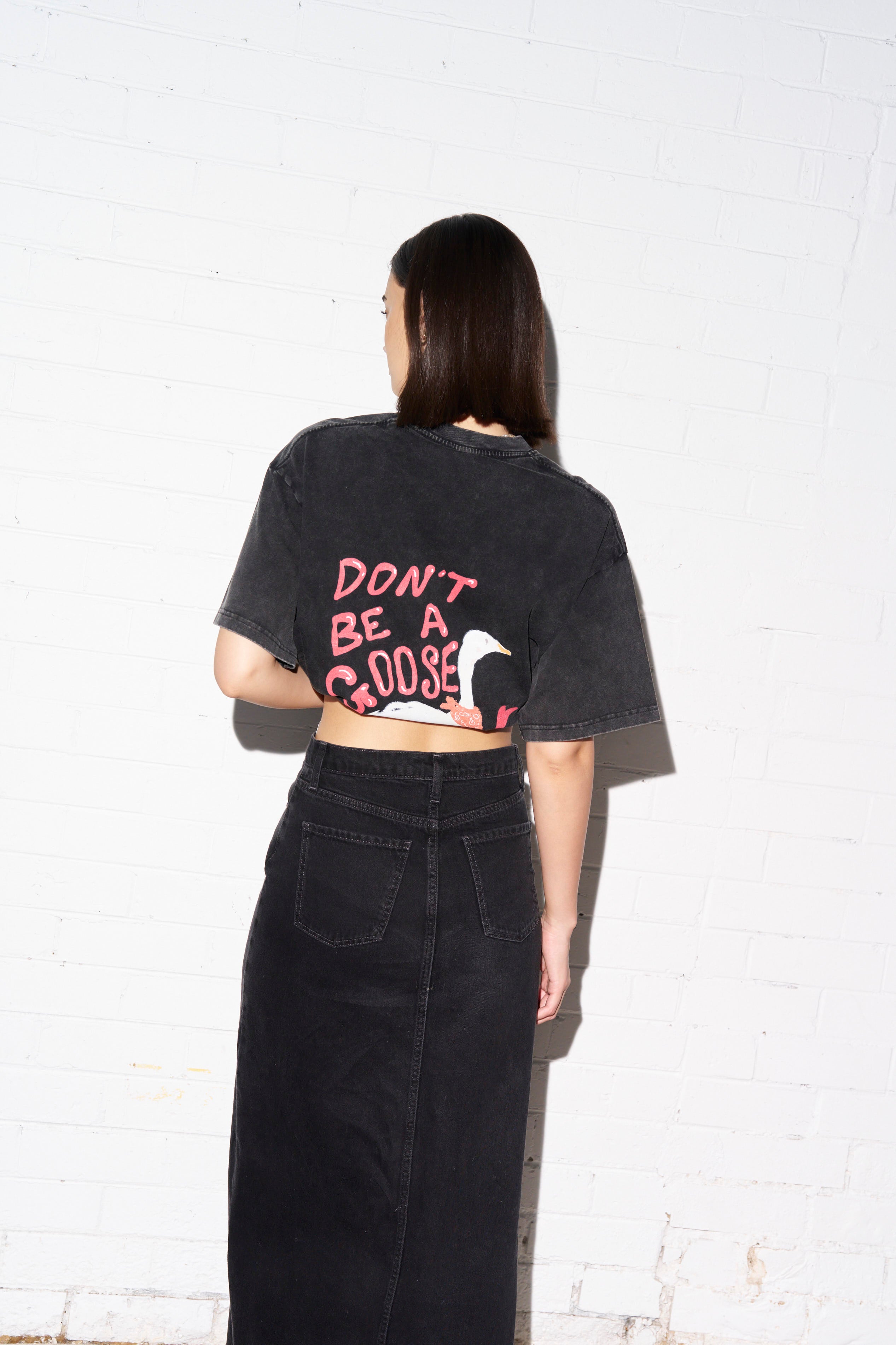 Don't Be A Goose Oversize Tee - MAKU THE LABEL 