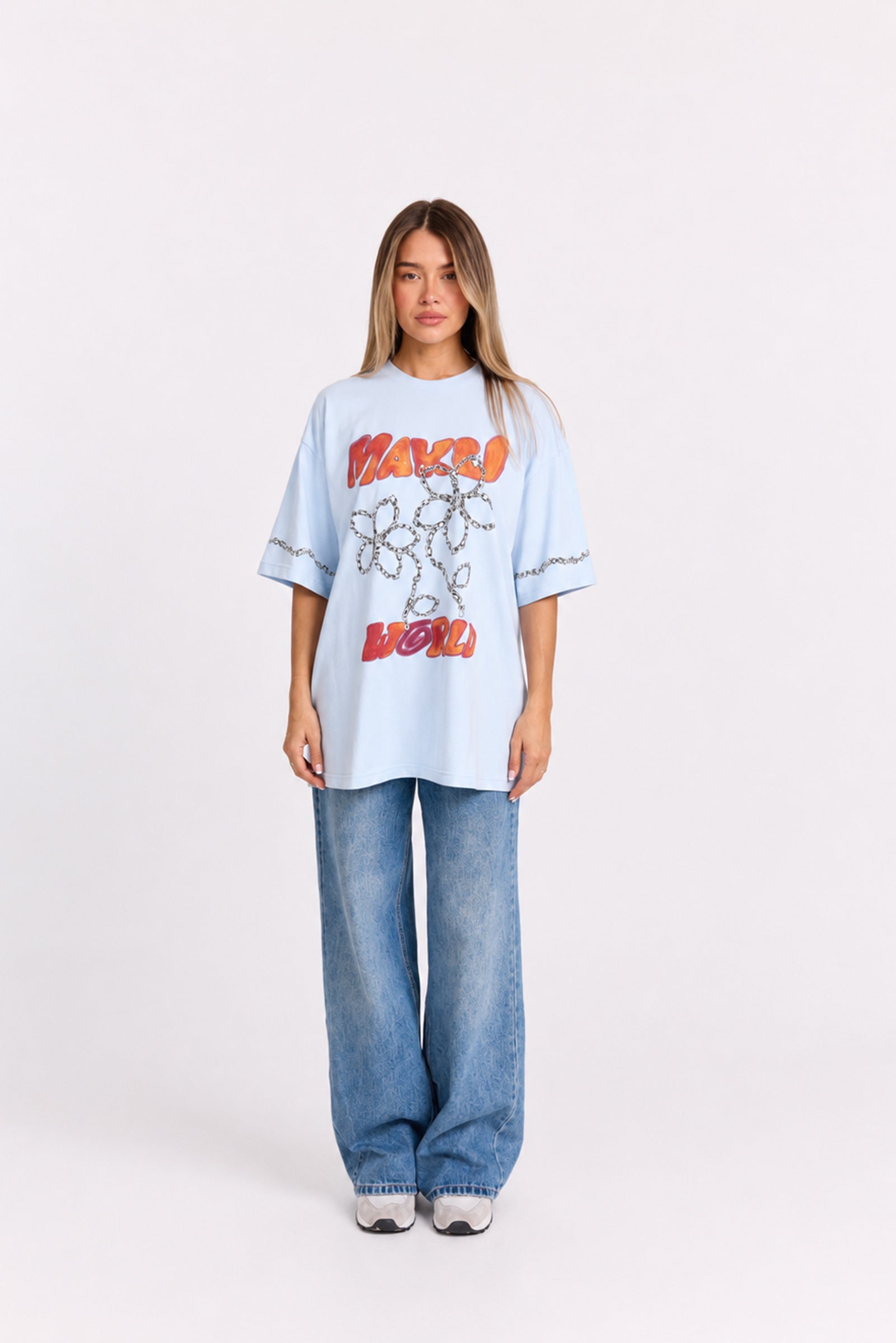 Chains & Roses Oversize Tee