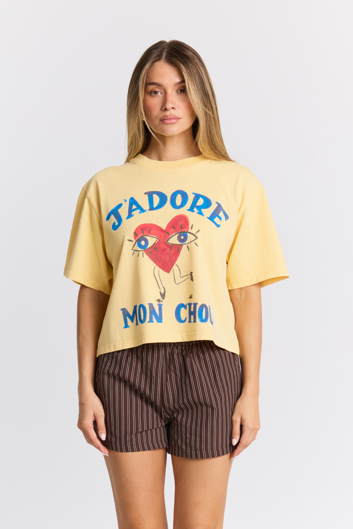 J'adore Mon Chou Boxy Crop Tee - COMING SOON