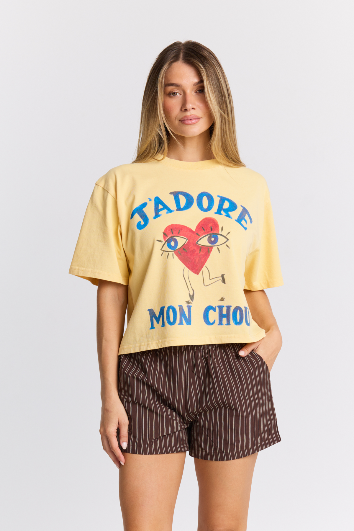 J'adore Mon Chou Boxy Crop Tee - COMING SOON