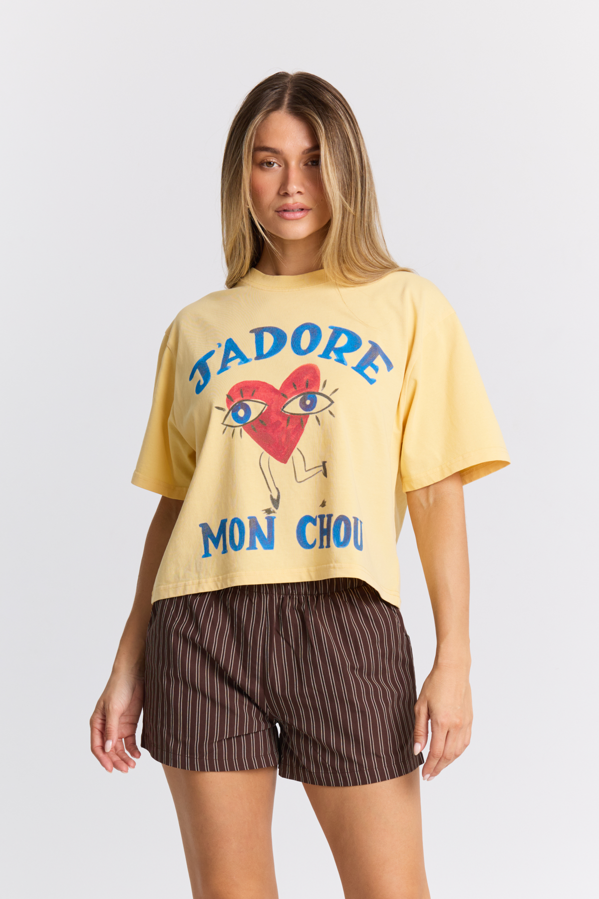 J'adore Mon Chou Boxy Crop Tee - COMING SOON