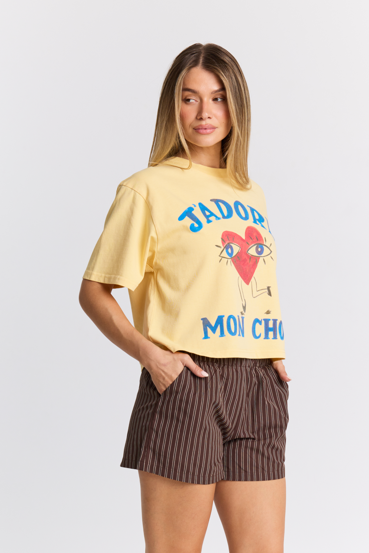 J'adore Mon Chou Boxy Crop Tee - COMING SOON