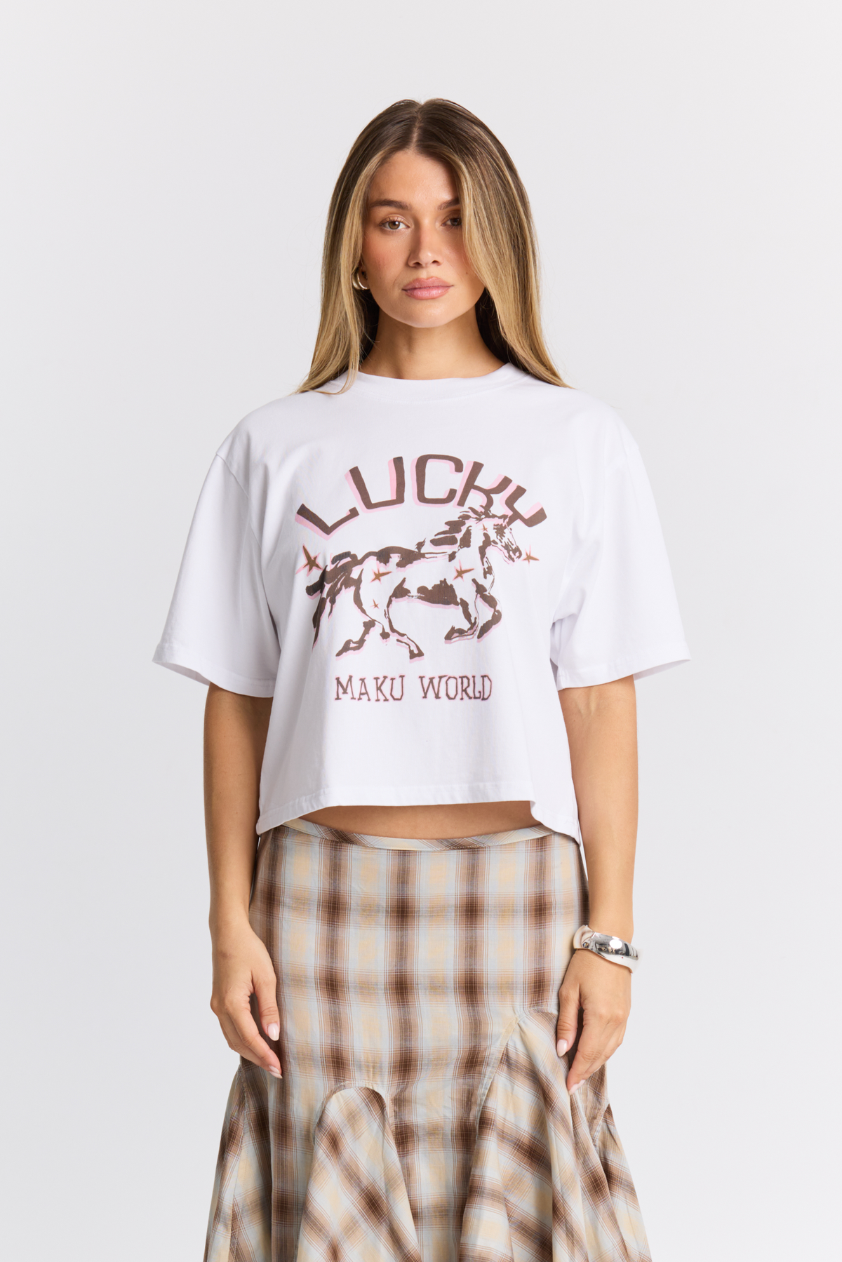 Lucky Stars Boxy Crop Tee