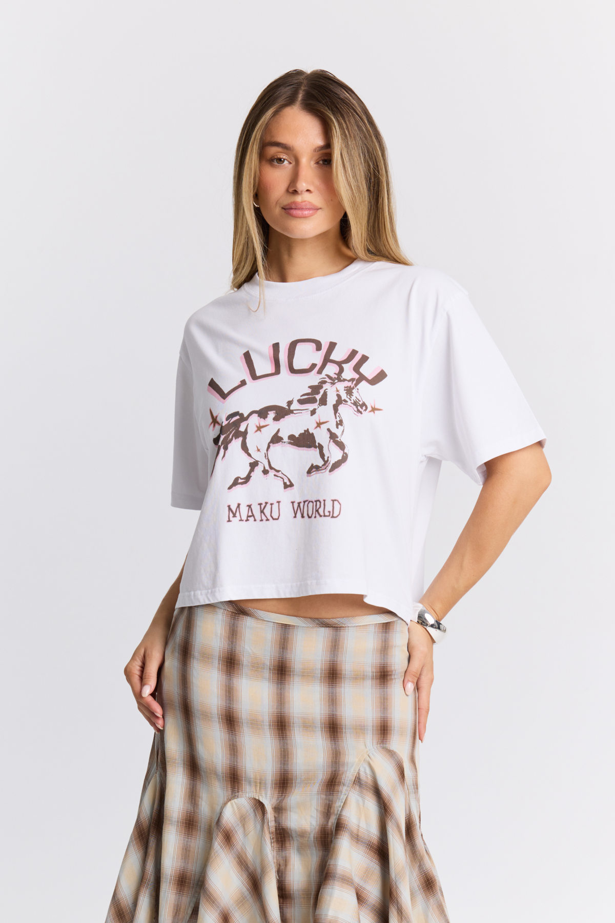 Lucky Stars Boxy Crop Tee