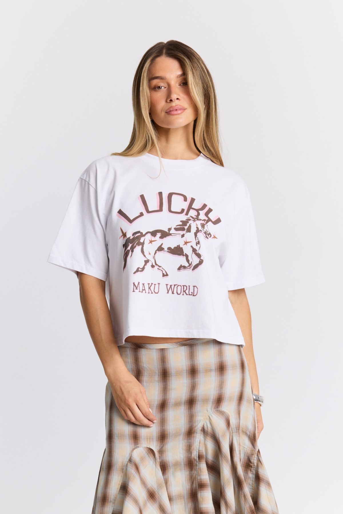 Lucky Stars Boxy Crop Tee