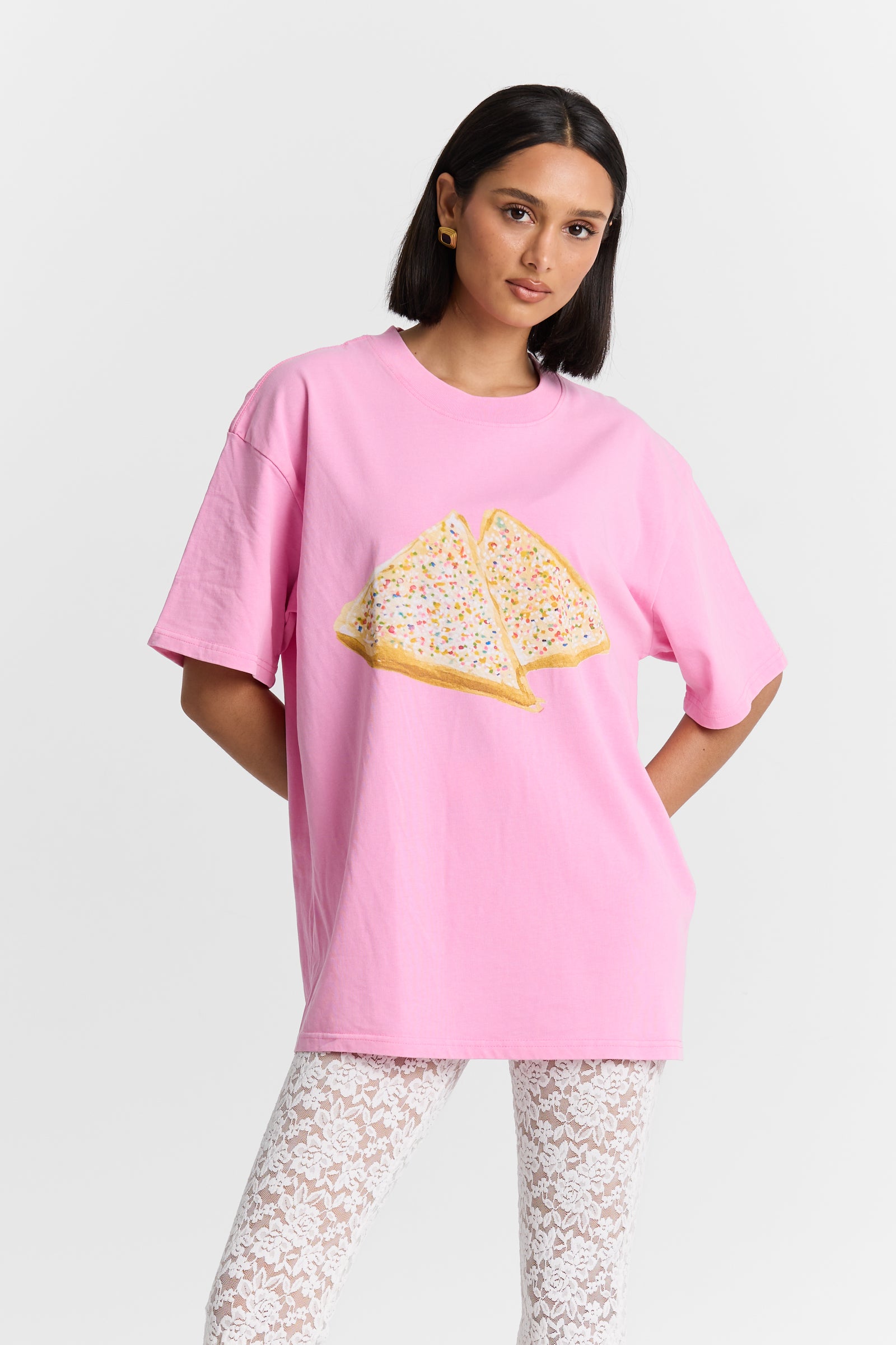Fairy Bread Acid Wash Oversize Tee