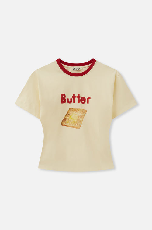Butter On Toast Fitted Tee