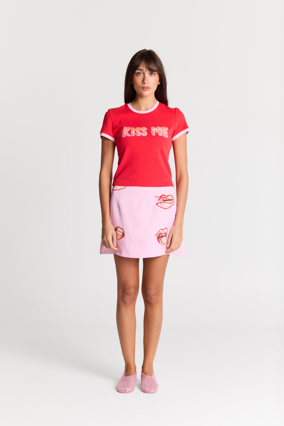 Kiss Me Ringer Tee