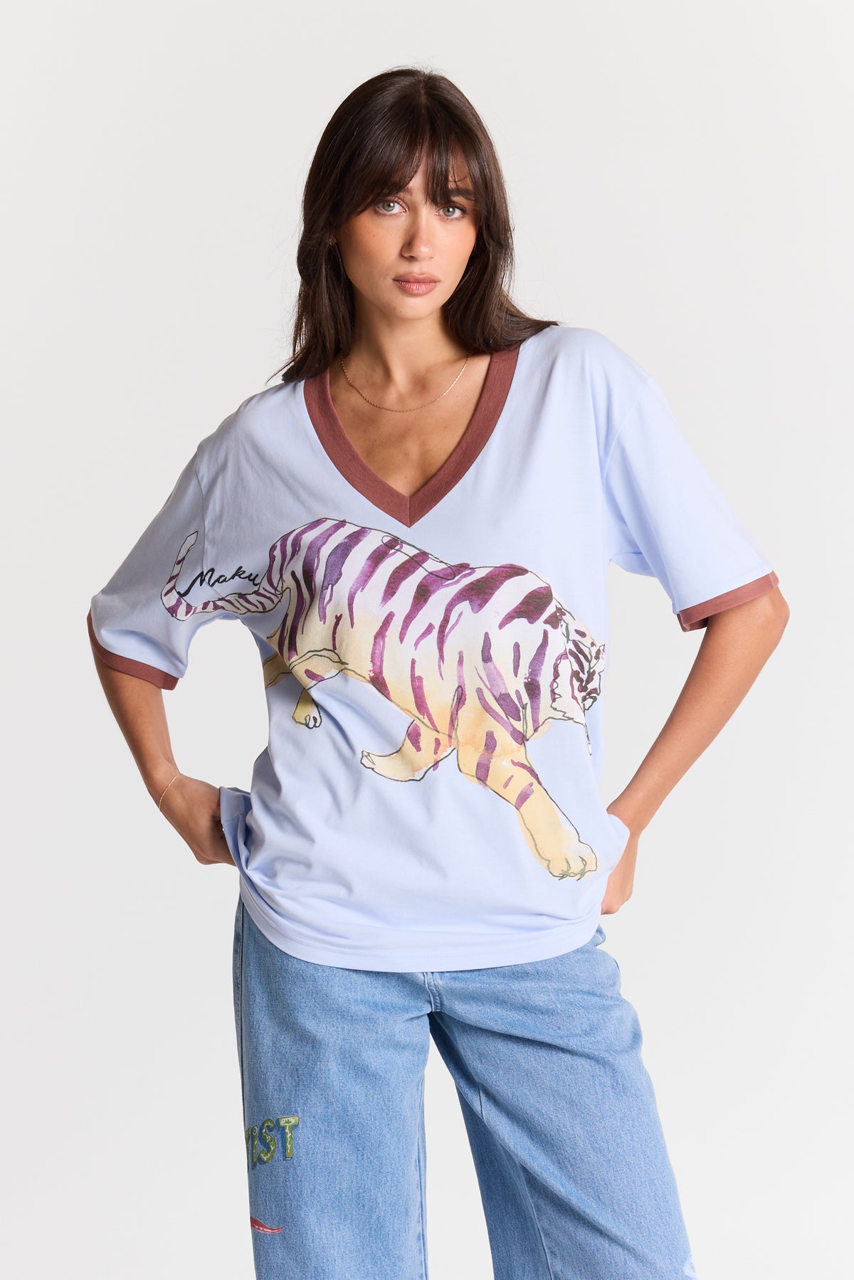 Wilder Than She Looks V-Neck Tee - Coming Soon