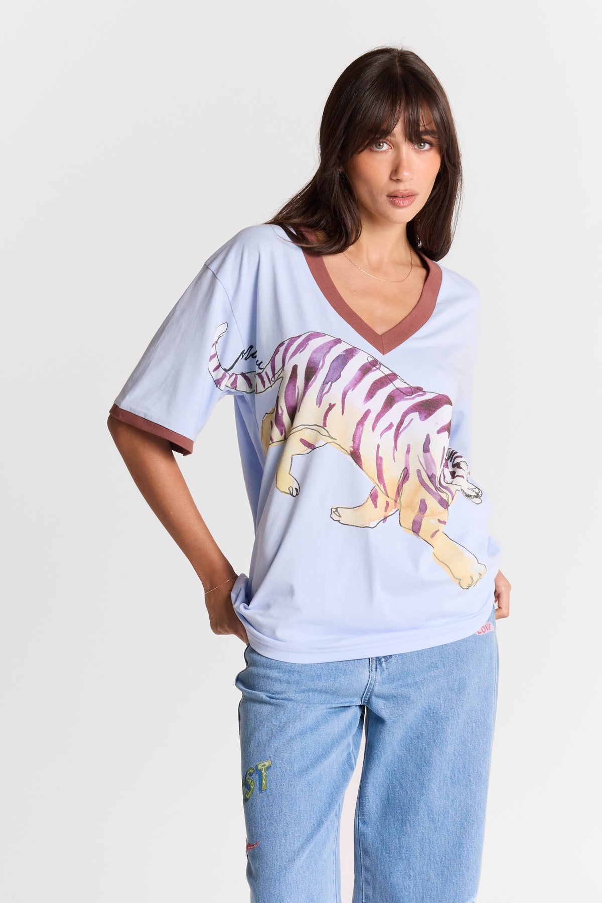 Wilder Than She Looks V-Neck Tee - Coming Soon