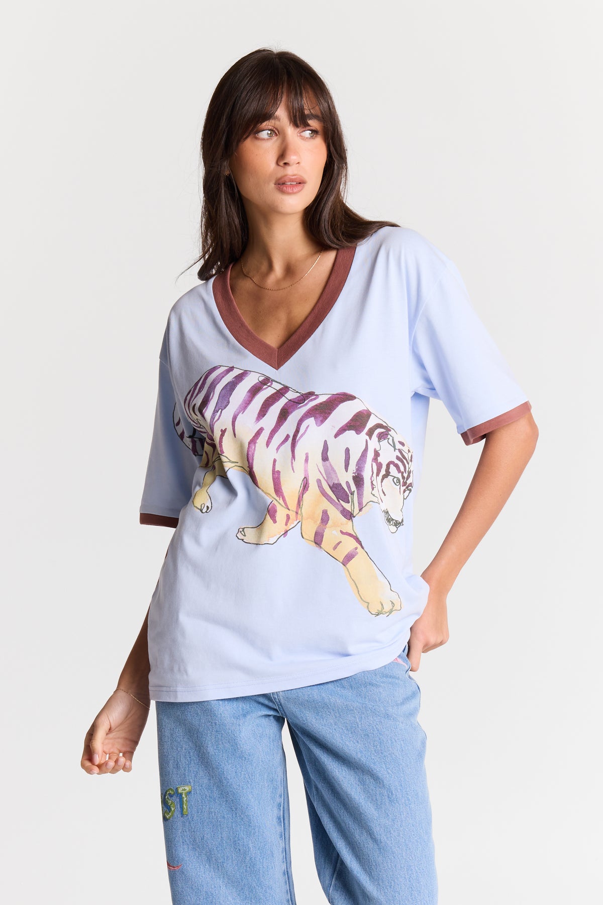 Wilder Than She Looks V-Neck Tee - Coming Soon
