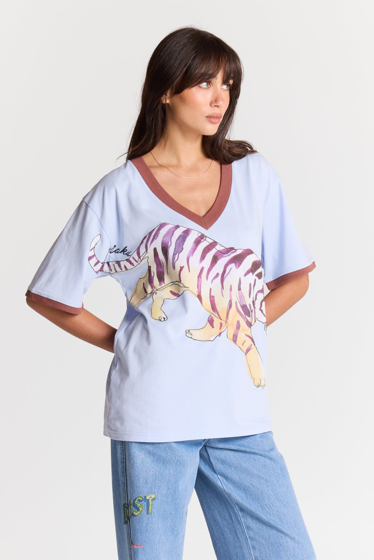 Wilder Than She Looks V-Neck Tee - Coming Soon