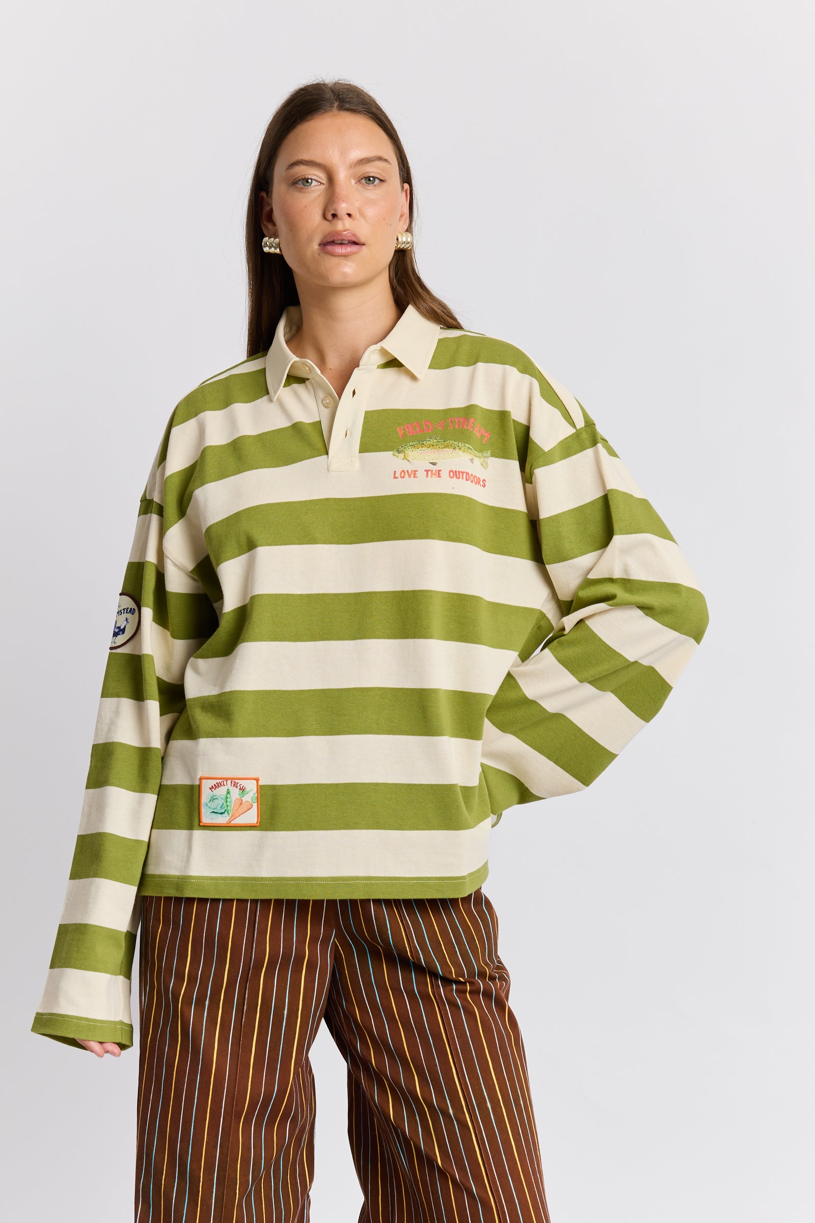 Gone Fishing Rugby Long Sleeve