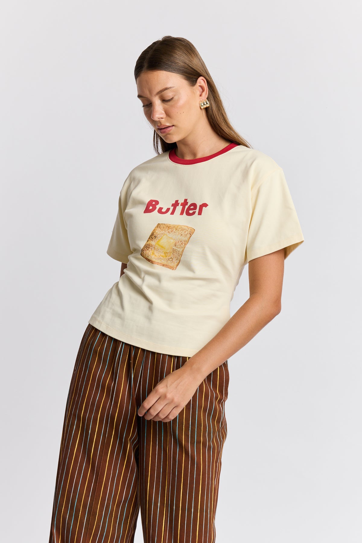 Butter On Toast Fitted Tee