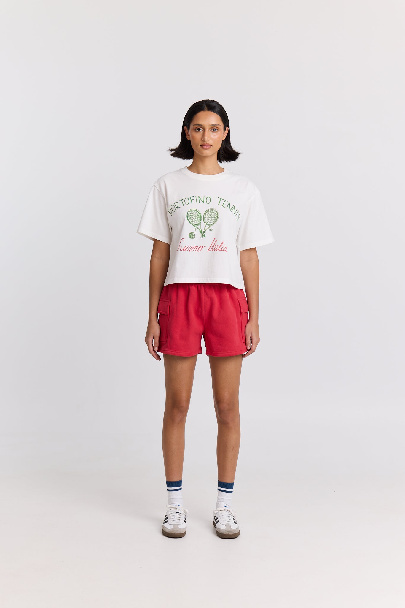 Portofino Tennis Boxy Crop Tee