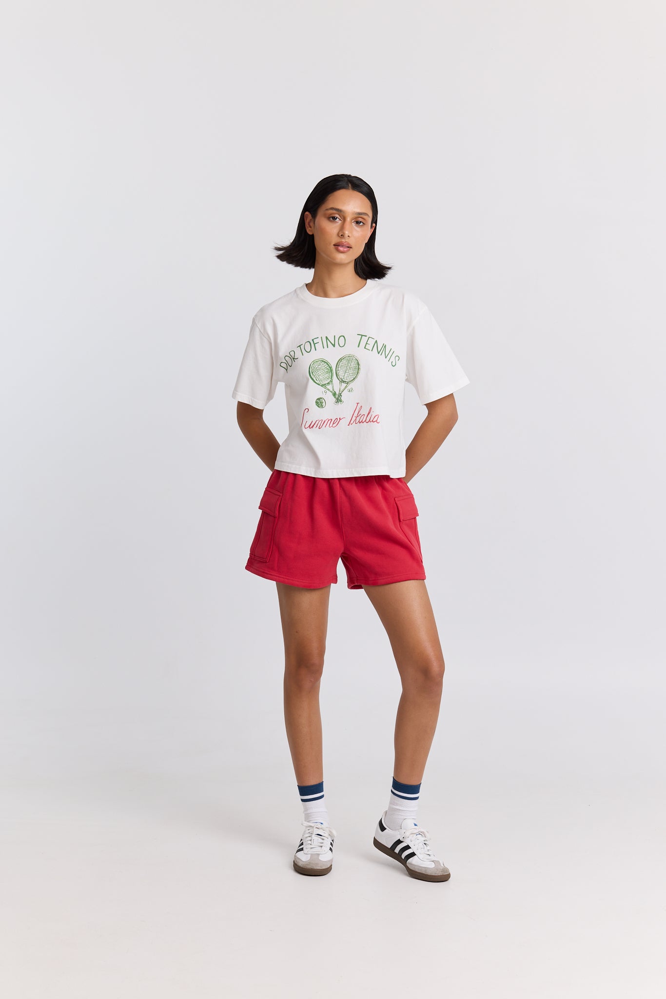 Portofino Tennis Boxy Crop Tee