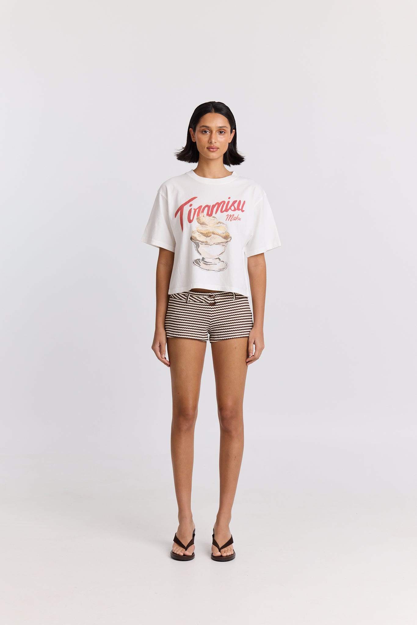 Tiramisu Boxy Crop Tee
