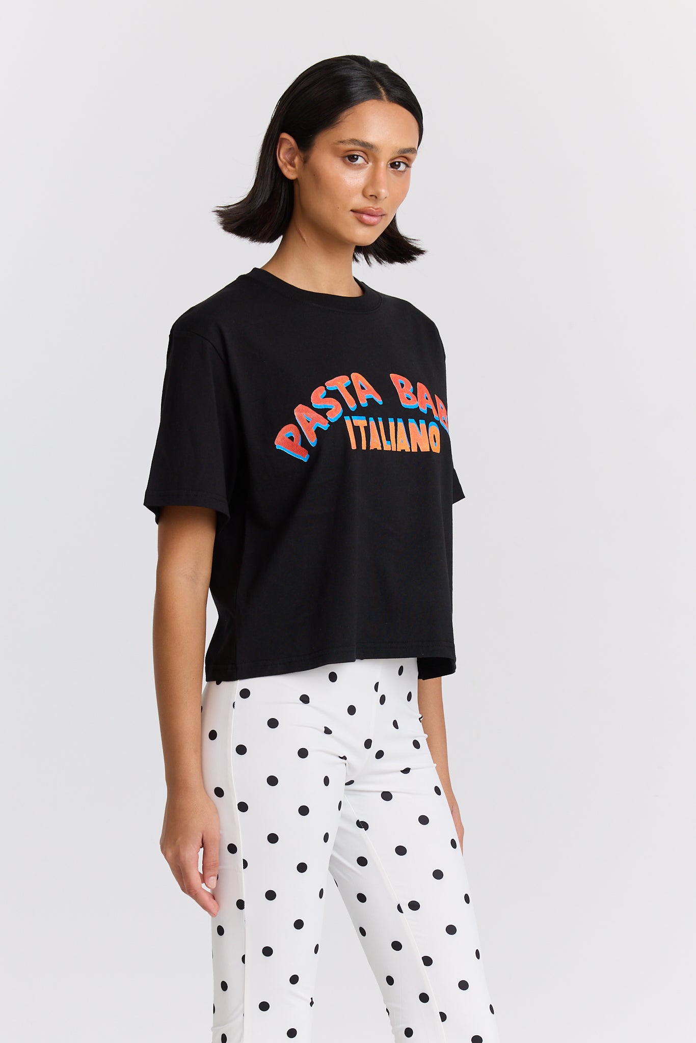 Pasta Baby Boxy Crop Tee