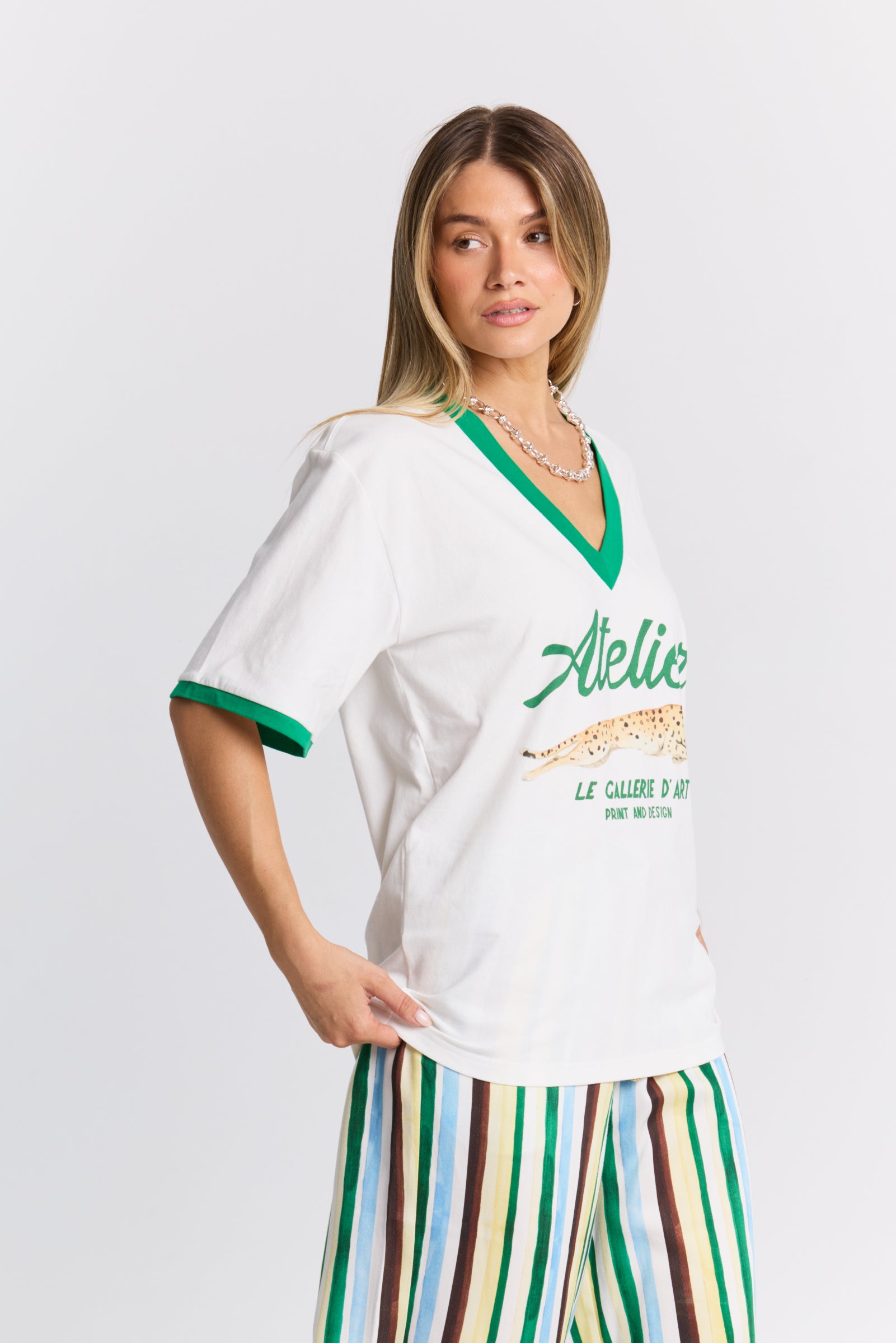 Atelier V-Neck Tee- Pre Order