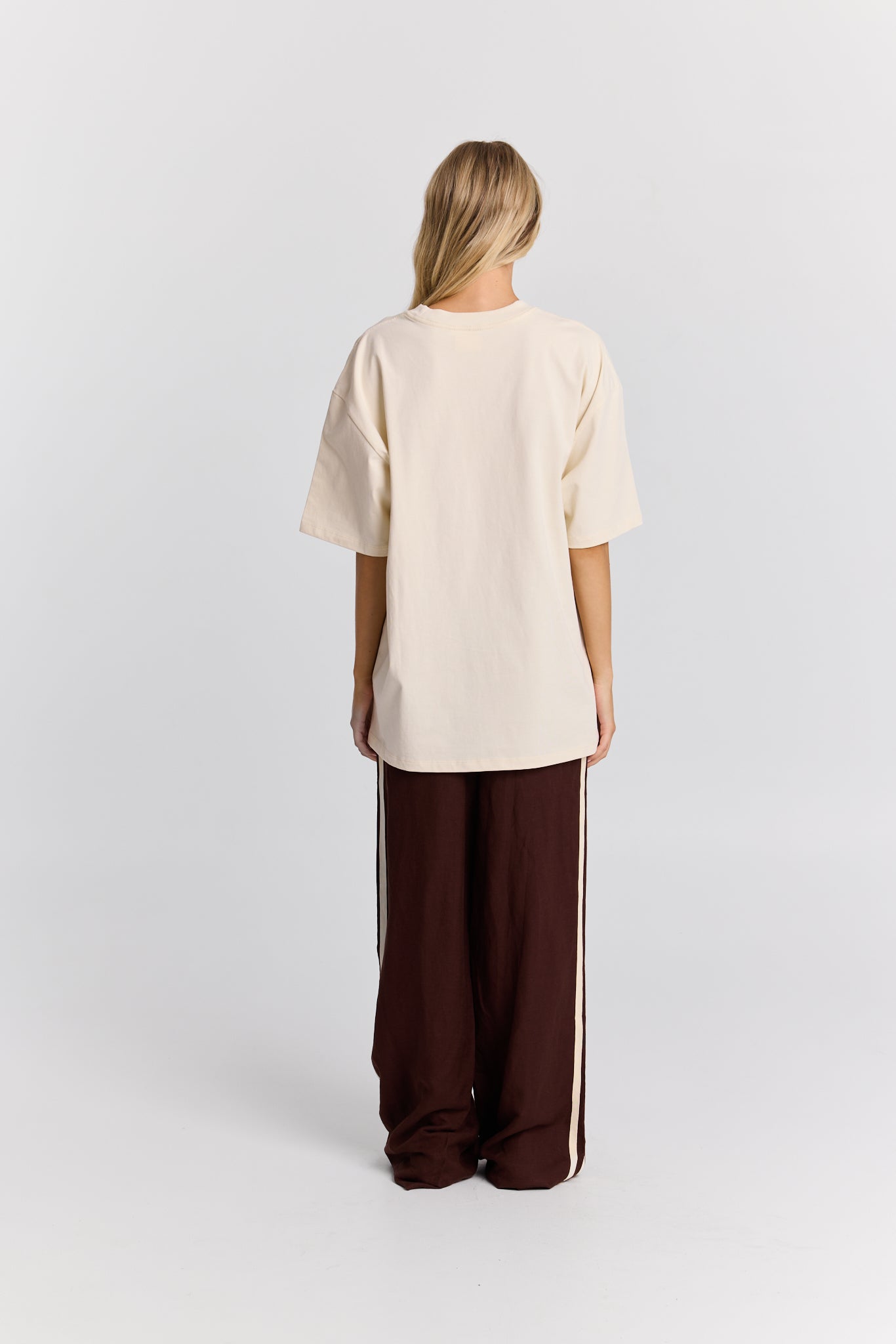 Burgundy Hibiscus Oversize Tee