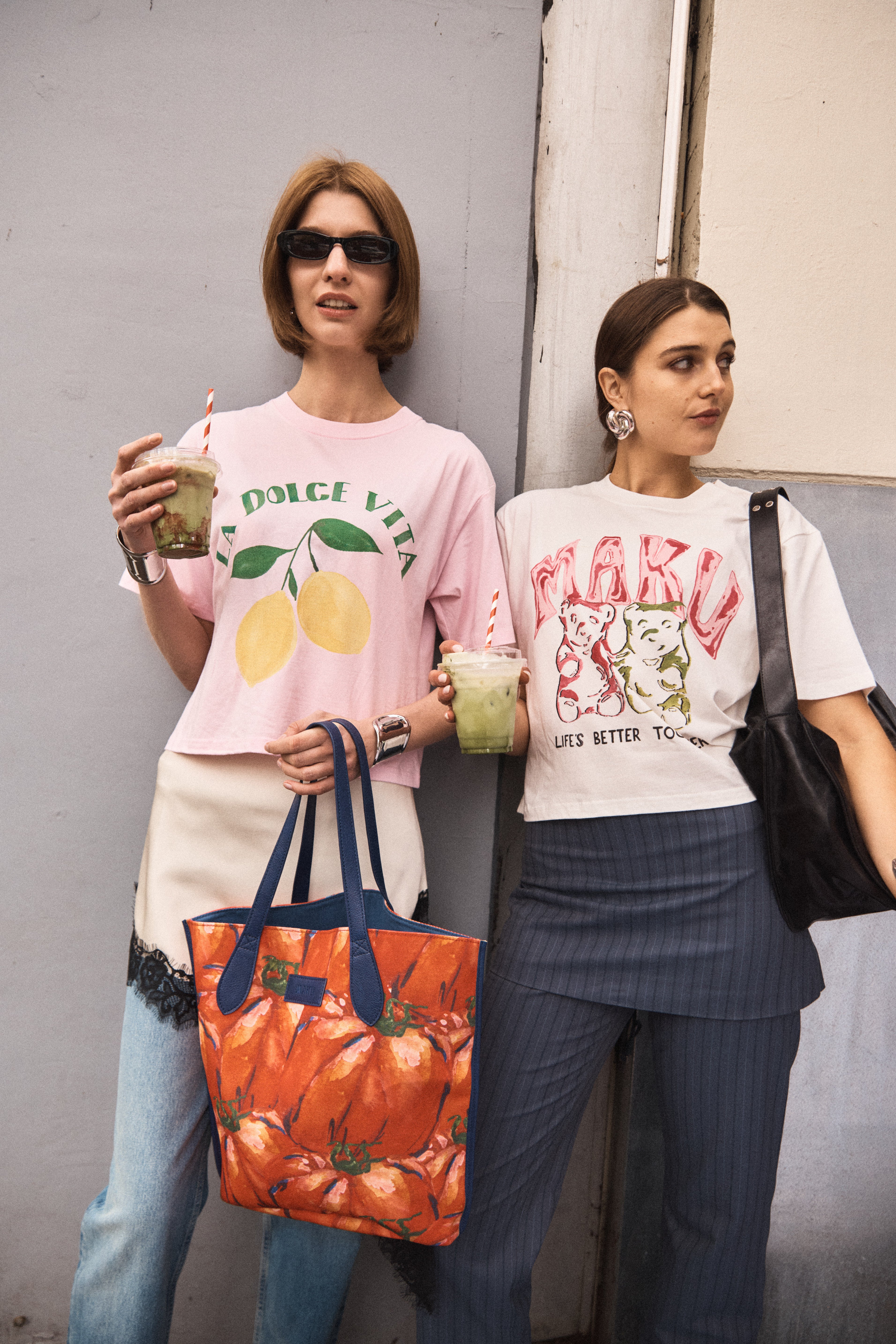 Lemon Dolce Vita Boxy Crop Tee
