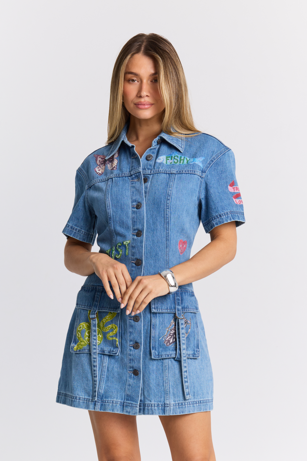 Tattoo Denim Dress
