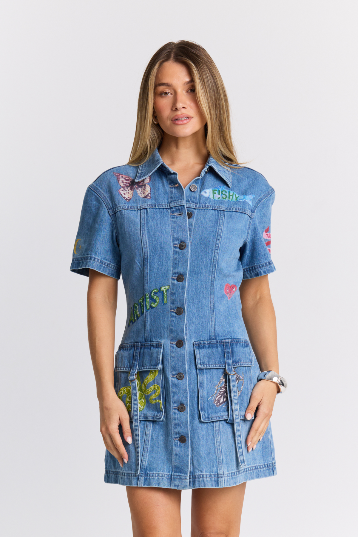 Tattoo Denim Dress