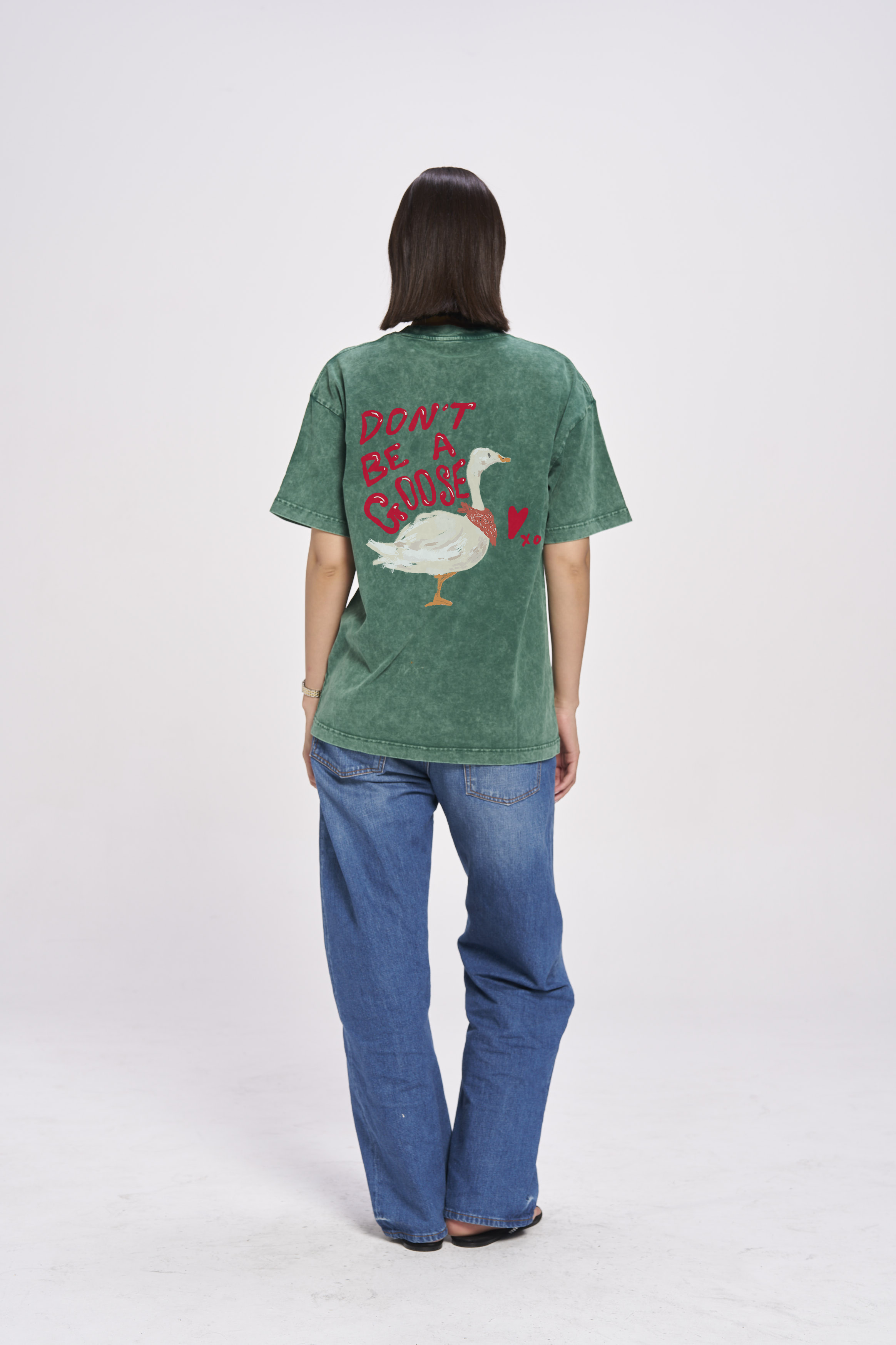 Don't Be A Goose Oversize Wash Tee