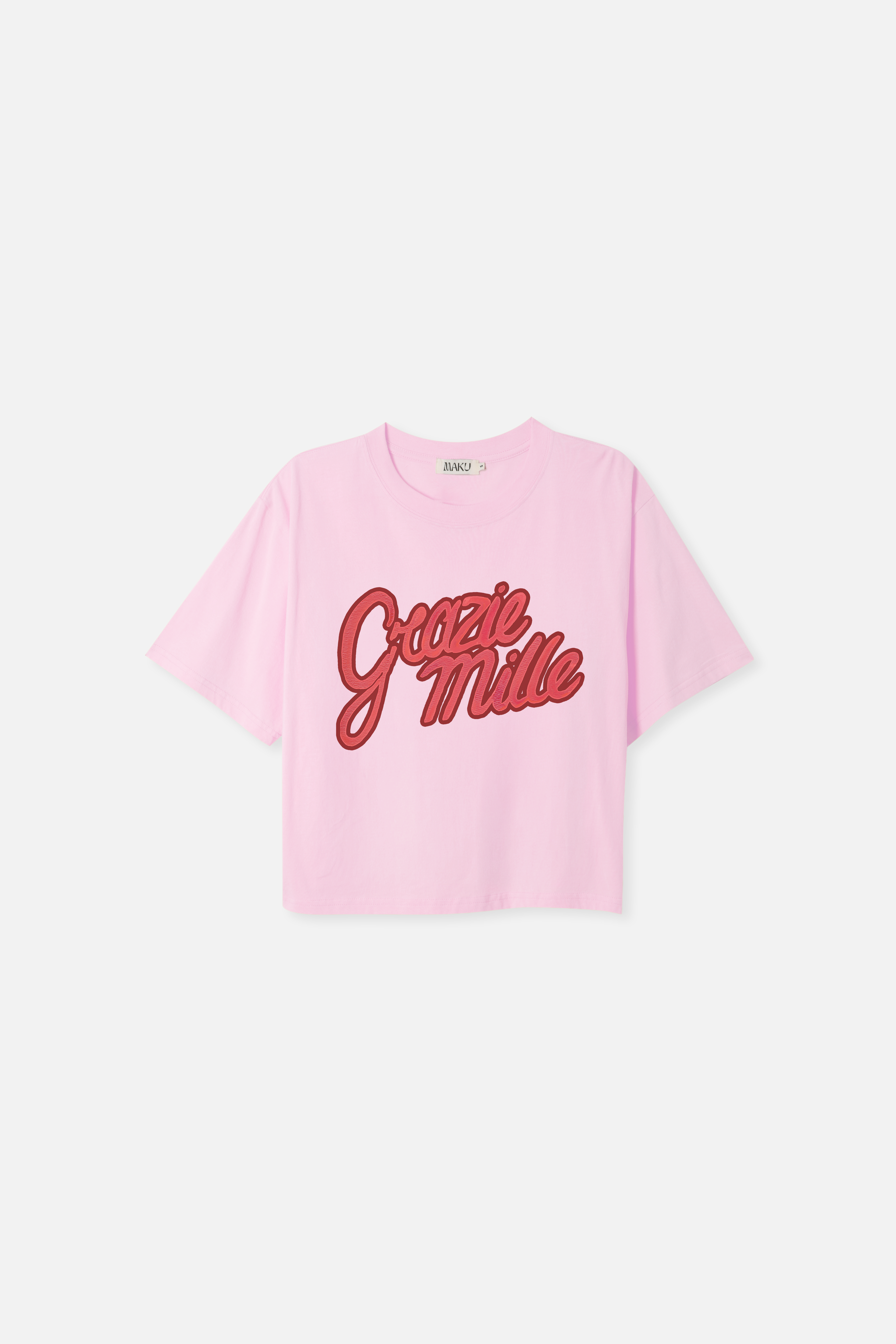 Grazie Mille Boxy Crop Tee