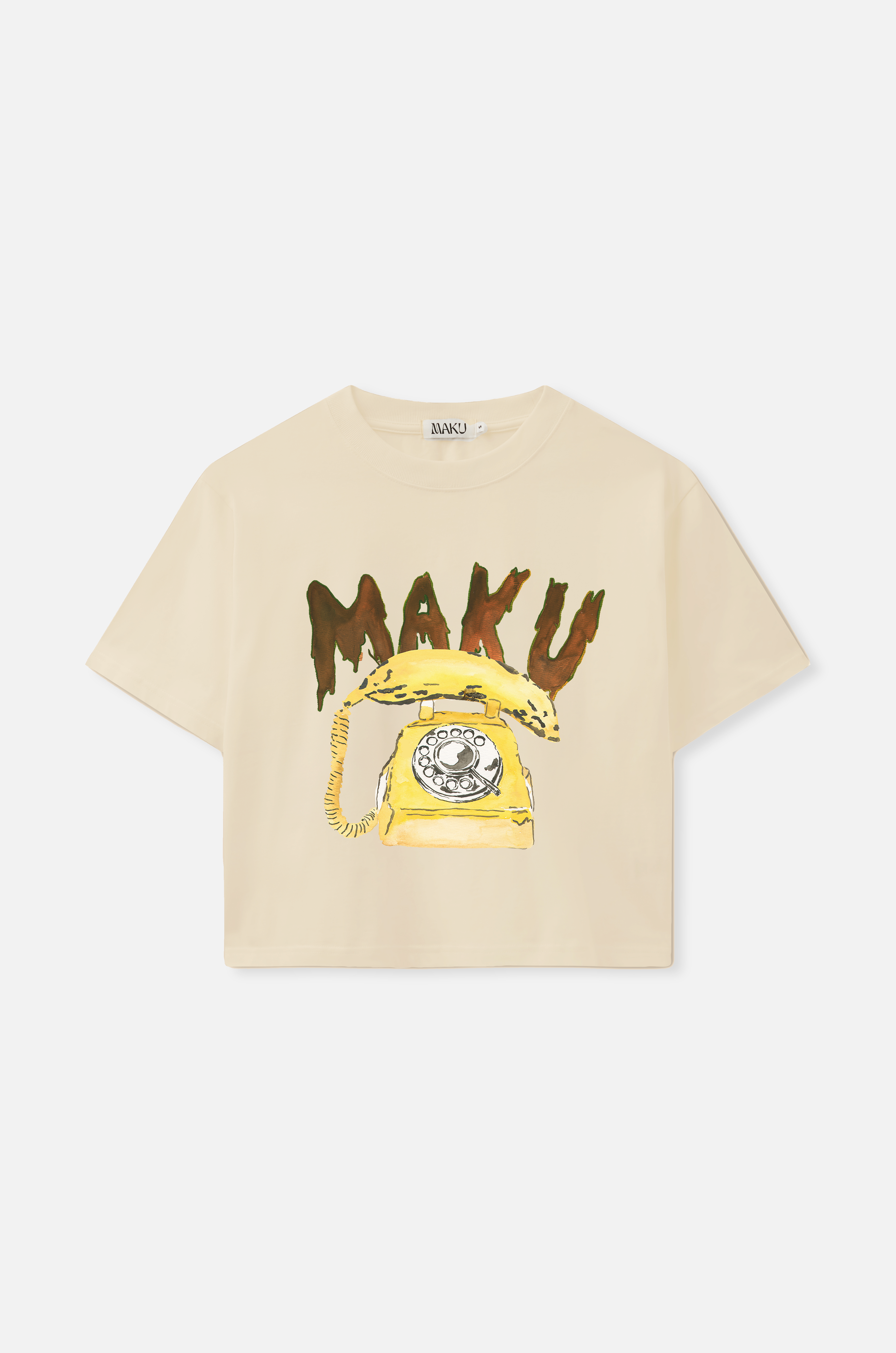 Banana Phone Boxy Crop Tee