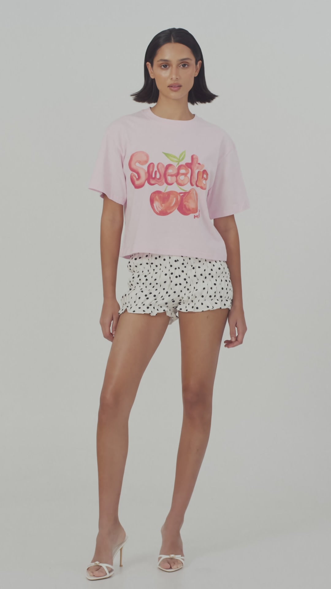 Sweetie Boxy Crop Tee